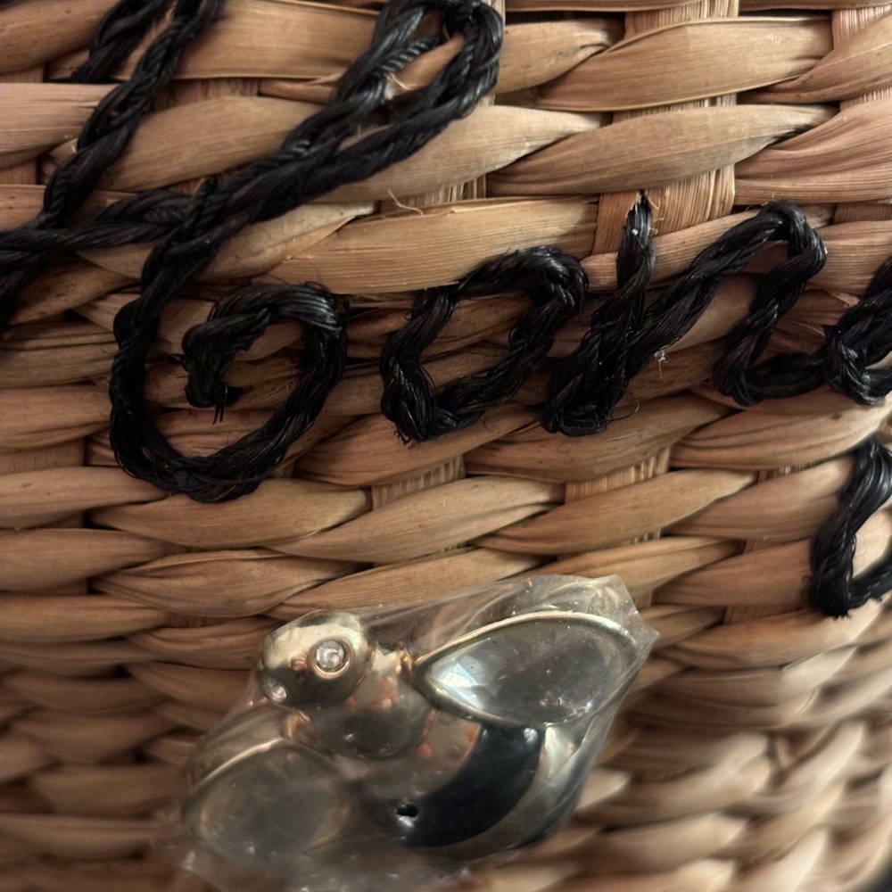 SOLD - NWT KATE SPADE Oh HONEY 🐝 Pot Wicker Purse - Picture 5 of 10
